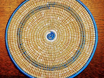 Grosser Pfannenuntersetzer aus Sisal